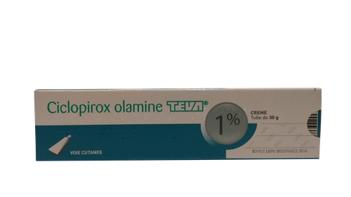CICLOPIROX OLAMINE 1% TEVA CRÈME TUBE 30G