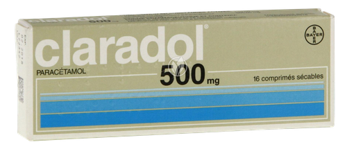 CLARADOL 500MG CPR SECABLE 16
