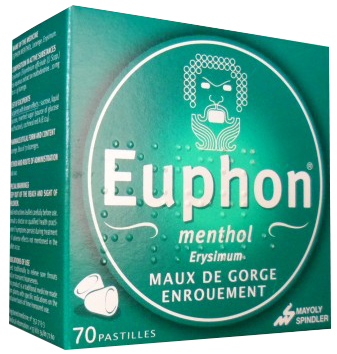 Image EUPHON MENTHOL 70 PASTILLES