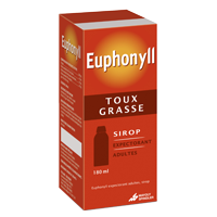 Image EUPHONYLL EXPECTORIANT SIROP ADULTE 180ML