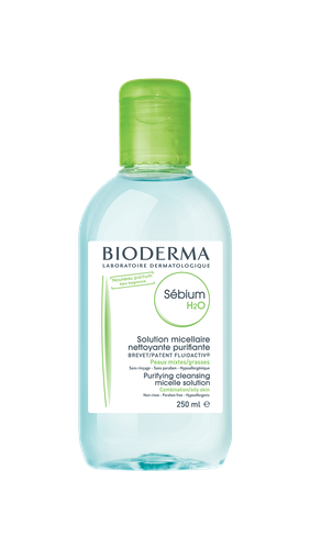 Image Bioderma Sébium H2O Eau micellaire démaquillante visage et yeux peaux mixtes à grasses